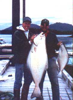 A trophy-size halibut